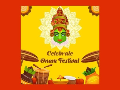 Happy Onam Instagram Post graphics design happy onam happy onam 2022 happy onma festival kerela festival onam onam festival png