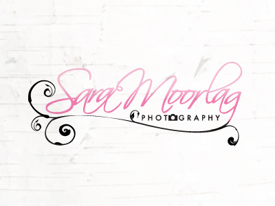 SM Photography identity logo photography script typography