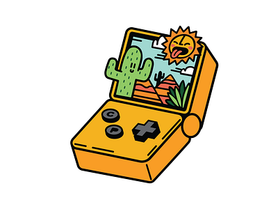 Gameboy SP Dessert Level - Child's Play Charity Merch character charity work consoles cute design digital illustration enamel pins gameboy gameboy advanced gameboy color gameboy sp handheld illustration ipadpro merchandise design outerspace pins space video games videogame