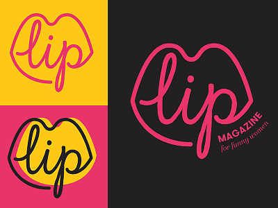 Lip Magazine Logo branding lip logo magazine