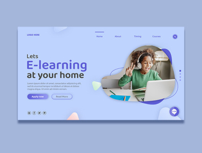 Horizontal E-learning Web banner Template banner e learning e learning web banner graphic design horizontal e learning web banner logo ui web banner web banner template website website footer