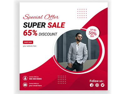 Fashion sale social media post design template banner design fashion fashion poster fashion sale graphic design poster poster design sale social media post social media poster vector