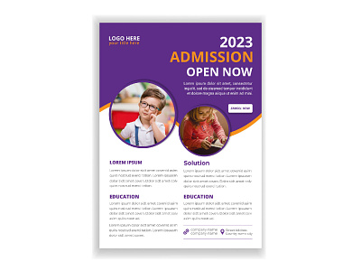 Creative and modern education admission flyer template admission flyer admission layout animation back to school flyer education flyer flyer flyer design graphic design graphic template kids back to school kids flyer motion graphics school flyer template
