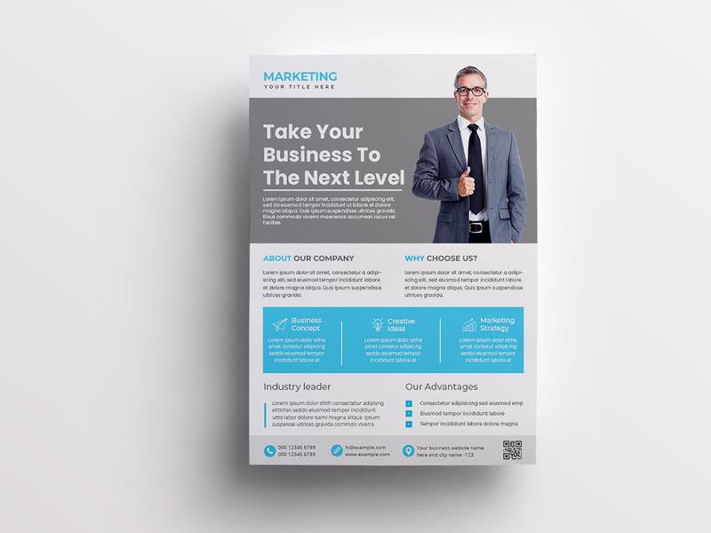 Corporate Flyer Template by Graphics City on Dribbble