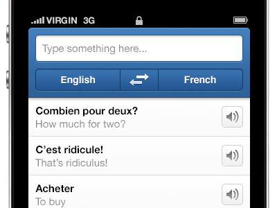 Translate Pro iPhone App Redesign