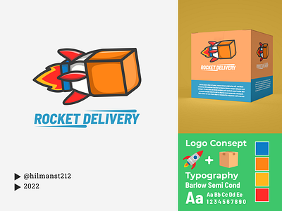 Rocket Delivery branding design illustration logo logo consept logo maker logoconsept ui ux vector