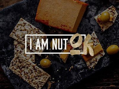 I AM NUT OK brand branding cheese concept design identity logo typeface typography