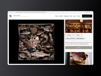 Tasting Kitchen blog design digital editorial magazine typography ui ux web web design webdesign website website design