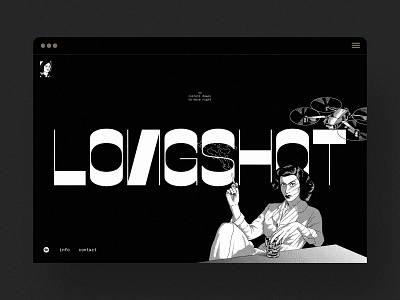 Longshot Features animation design hollywood illustration movie pixel web webdesign website