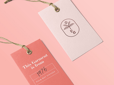 Palm Bay Vintage brand brand identity branding design