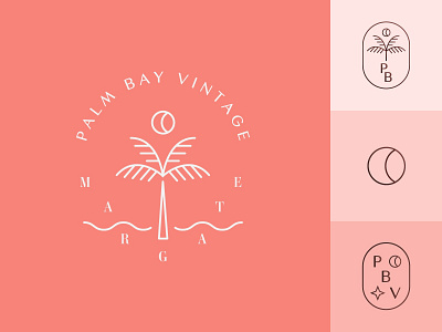 Palm Bay Vintage brand brand design brand identity branding branding design design