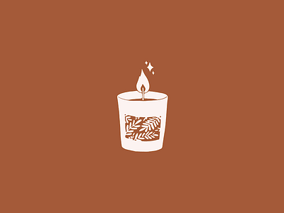 Daily Logo Challenge - Day 10 branding candle dailylogochallenge flame illustration logo
