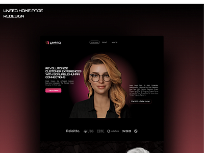 UNEEQ DIGITAL HUMANS- HOMEPAGE