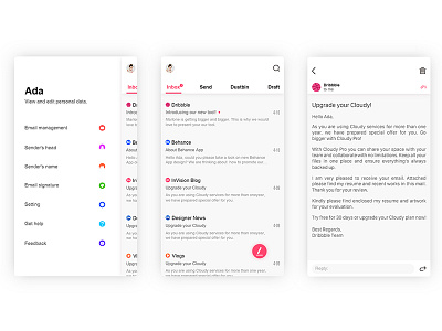 Inbox 800 X 600 Uiada app design inbox