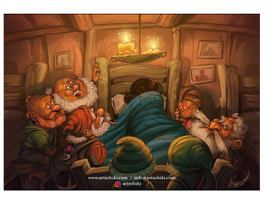 Snow White and The Seven Dwarfs characterdesign childrensbooks childrensillustrator illustration illustrator