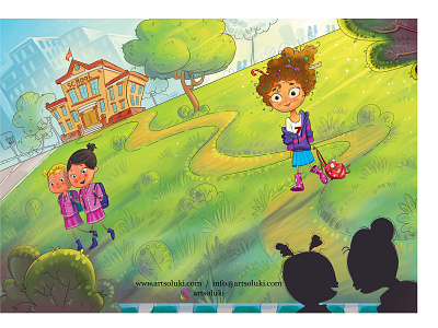 Spread 1 characterdesign childrensbooks childrensillustrator illustration illustrator