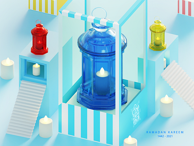 Ramadan lantern Shop 3d 3d art blender blender 3d blender3dart c4d daily elegant
