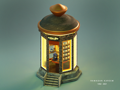 Lanterns Shop 3d 3d art blender blender 3d blender3d blender3dart illustration