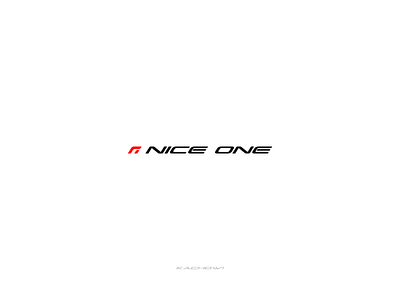 NiceOne - Race Company - Logo Design designer freelancer graphic design logo design race race logo race logo design