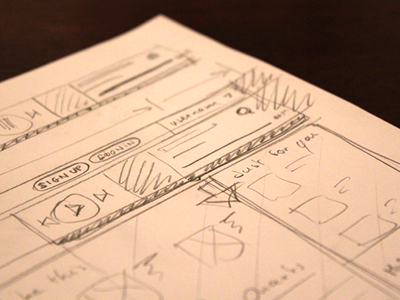 Low def wireframe drawing paper player wireframe