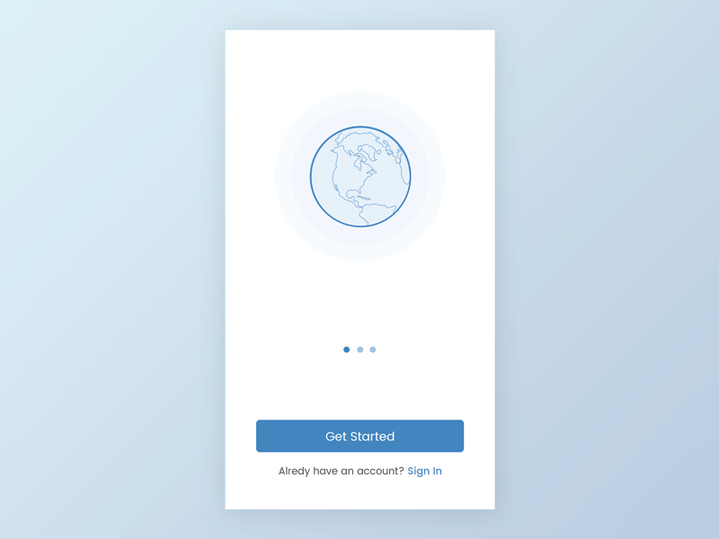 Onboarding App Animation