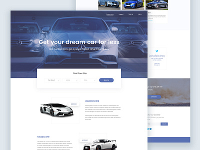 Car Dealer Website Template Designs Themes Templates And Downloadable Graphic Elements On Dribbble