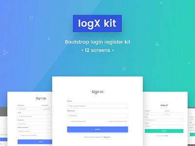 Logx Kit - FREE Bootstrap Registration Kit