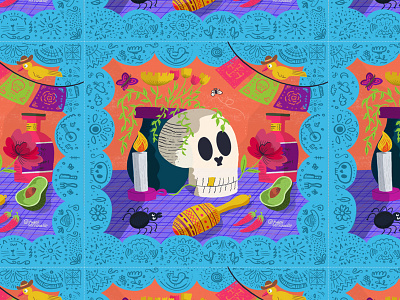 Mexican Stamp art branding design digital drawing graphic illustration illustrator vector web