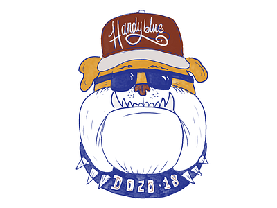 Illustration — Bossy Bulldog art branding design direction dogs drawing graphic handmade illustration lettering logo shirt