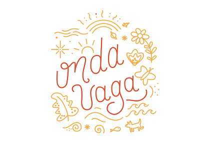 Lettering — Logo proposal for Onda Vaga brand branding design digital graphic illustrator lettering logo type typography ux vector