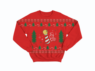 Ugly Christmas Sweater brand brand agency christmas ball digital graphic graphic design illustration pattern pattern design textile ux vector