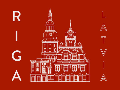 Illustration_Latvia art branding design digital drawing illustrated logo illustration illustrator logo type vector web