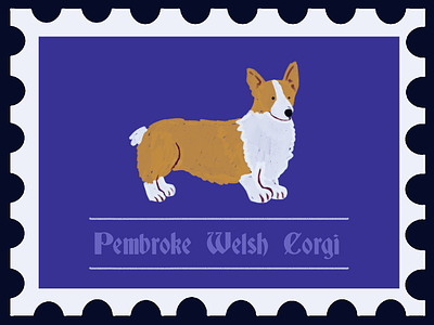 Corgi Stamp