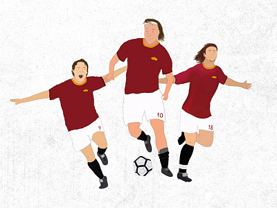 Roma FC - Gladiators on the field artist artwork design art digital football graphic illustration illustration design illustration digital poster vector