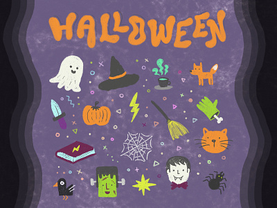 Halloween Pattern art branding design digital drawing graphic halloween illustration illustration digital pattern