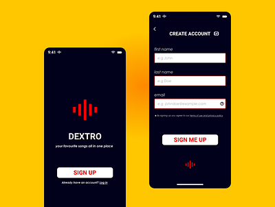 Dextro App UI app branding design ui ux