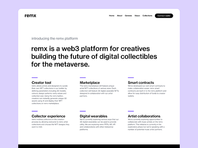 remx roadmap 3d design illustration metaverse nfts roadmap web3 website