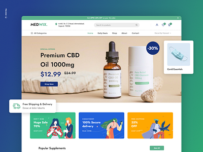 Medwix - Pharmacy Website Design