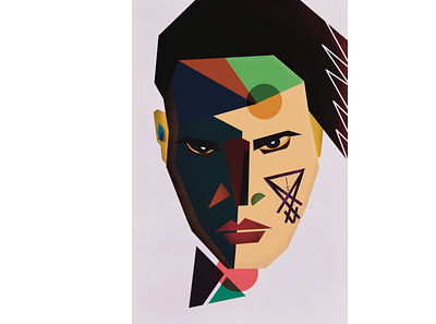 Marilyn Manson abstract design illustration inspiration marilyn manson portrait