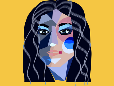 Amy Lee abstract abstract portret amy lee colors design geometric geometric portret illustration inspiration music nortafea rockstar