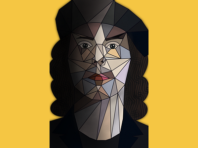 Ville Valo abstract design geometric geometric portrait illustration inspiration low poly nortafea polygon art portrait