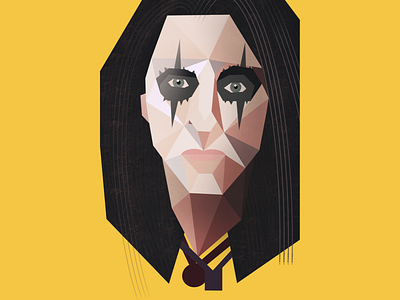 Alice Cooper abstract abstract portrait alice cooper colors design geometric geometric portrait illustration inspiration low poly nortafea poly art portrait rock rock music rockstar