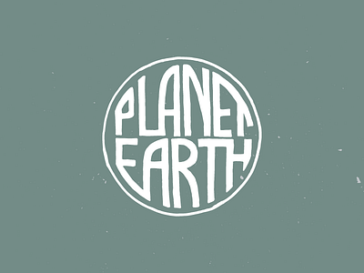 Planet Earth branding earth environment illustration lettering logo mark planet type typography