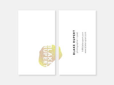 Blake Rupert Photography brand branding businesscard gradient illustration logo photography typography