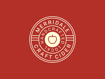 Merridale IV apple branding cider classic illustration lettering logo type typography vector art