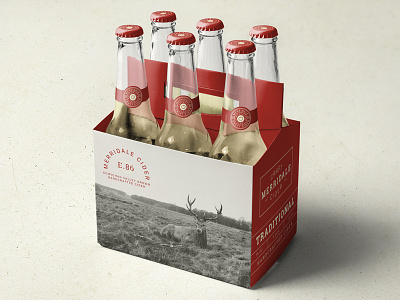 Merridale Packaging beer bottle bottles branding cider design logo packaging type typography