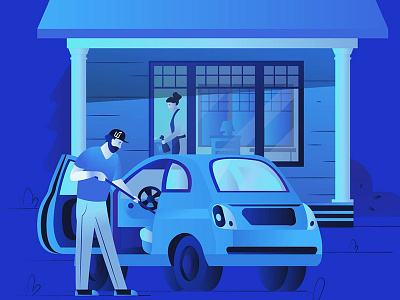 Cleaning car character clean design house illustration wash washe