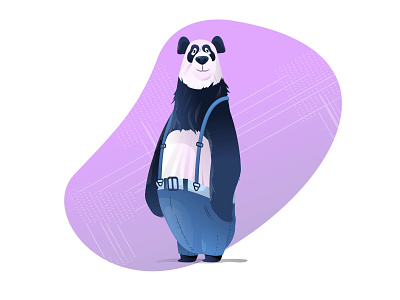Panda character design