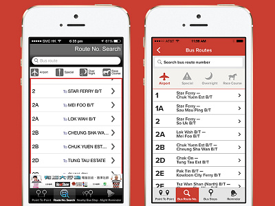 Bus iOS app redesign