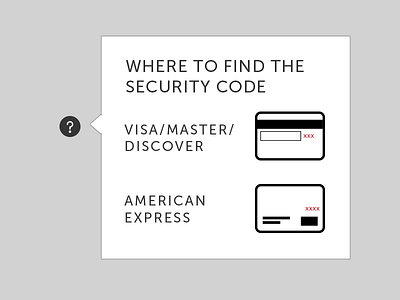 Security Code instruction amex code credit card discover element master payment security tooltip ui visa